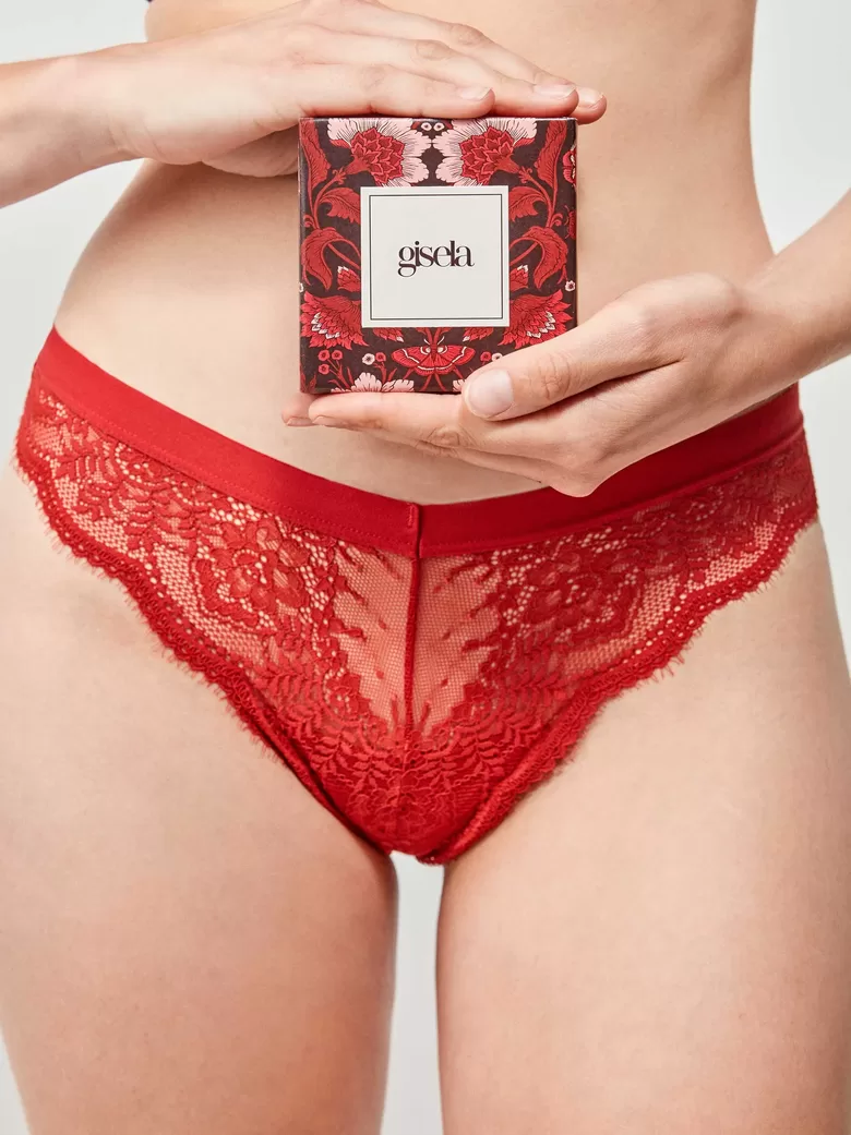 Biksītes BRAZILIAN 2/10098P mežģīņu 2 pāri GISELA