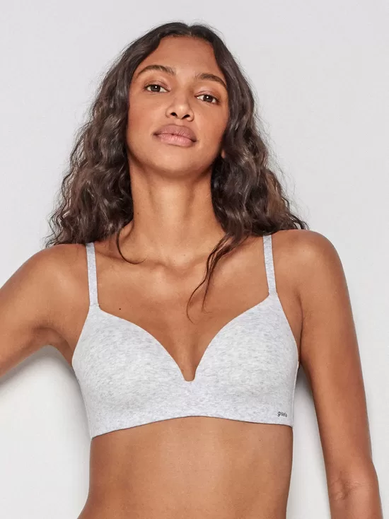 Kokvilnas krūšturis bez stīpas 1/0155B Eko Cotton Tech Gisela